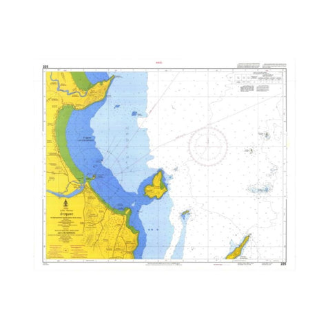 Marine Chart Thailand (Gulf of Thai - West) 225 Ao Chumphon