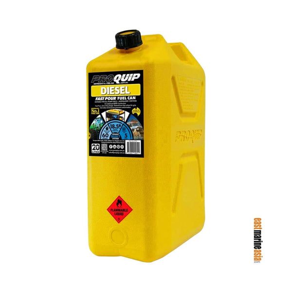 Pro Quip Yellow Plastic Diesel Fuel Can with Pourer