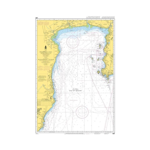 Marine Chart Thailand (Gulf of Thai) 001 Prachup Khiri Khan to Kho Chuang