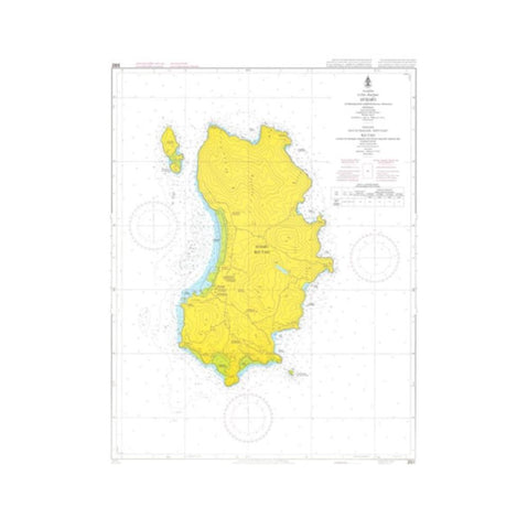 Marine Chart Thailand (Gulf of Thai - West) 265 Ko Tao