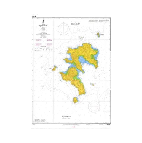 Marine Chart Thailand (Andaman) 307A Surin lslands