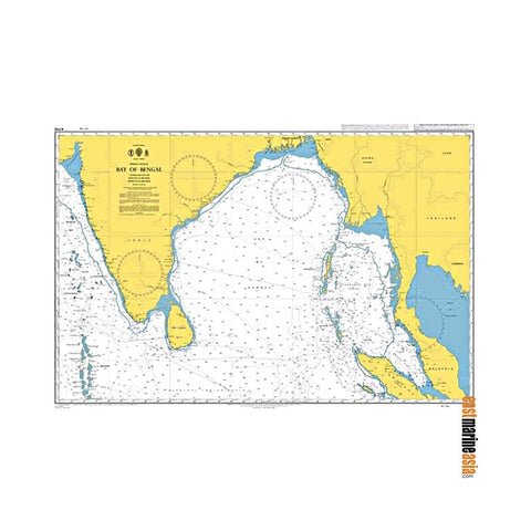 British Admiralty Nautical Chart #4706 Bay of Bengal