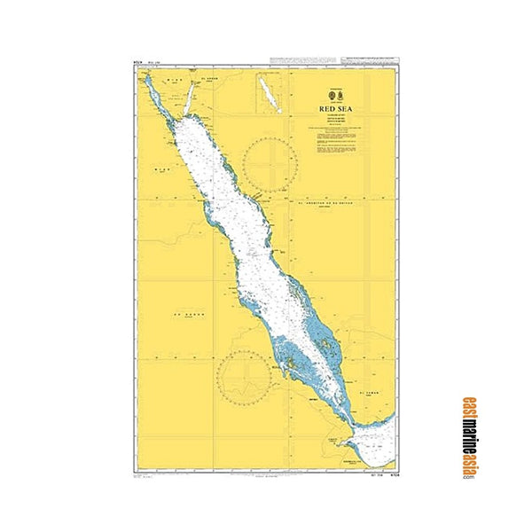 British Admiralty Nautical Chart #4704 Red Sea – East Marine Asia ร้าน ...