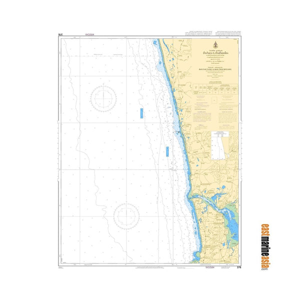 Marine Chart Thailand (Andaman) 376 Ban Nai Yang to Ban Thai Mueang