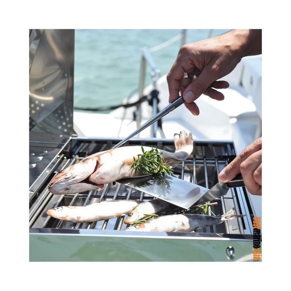 Force 10 Cook N' Boat Gas Grill (c/w Rail Mount & Cover)