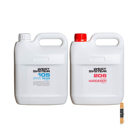 West System R105 Epoxy Resin with H206 Slow Hardener Kit