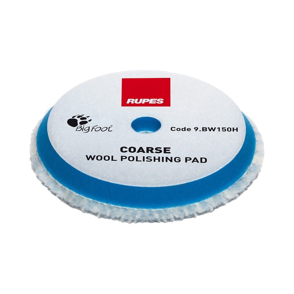 Rupes BigFoot 130 - 145 mm Wool Polishing Pads for Random Orbital, Gear Driven and Triple Action Polishers