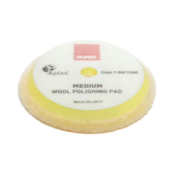 Rupes BigFoot 130 - 145 mm Wool Polishing Pads for Random Orbital, Gear Driven and Triple Action Polishers