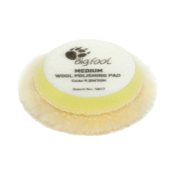Rupes BigFoot 50 - 65 mm Wool Polishing Pads for Random Orbital, Gear Driven and Triple Action Polishers