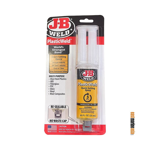 J-B Weld PlasticWeld Adhesive Syringe 2-Part Epoxy System