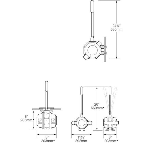 Whale MH5570 MK5 On Deck Double Acting Manual Pump