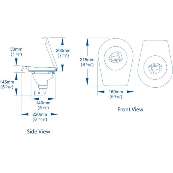 Whale BP5012 Compact Smartbail Bulkhead Manual Bilge Pump
