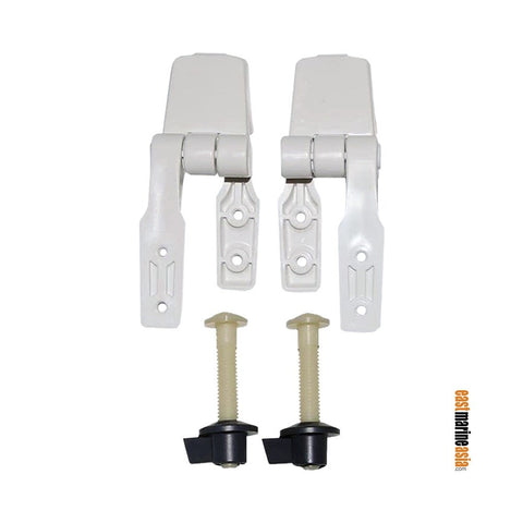 Jabsco 29098-1000 Hinge Set for Toilet Seat & Lid - Compact