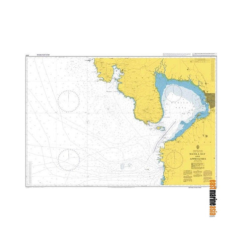 British Admiralty Nautical Chart #4491 Manila Bay and Approaches